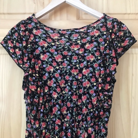 Deb floral ruffled bodice mini dress size XS - Picture 4 of 4